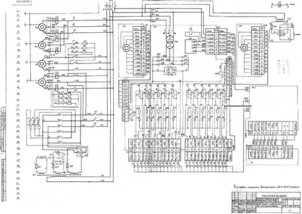 Електрична схема токарного верстата 1І611ПМФ3 Електрична схема токарного верстата 1І611ПМФ3
